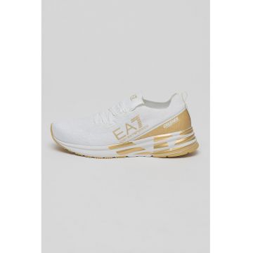 Pantofi sport slip-on cu logo in lateral