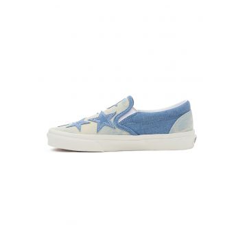 Pantofi sport slip-on cu model cu stele din denim Classic