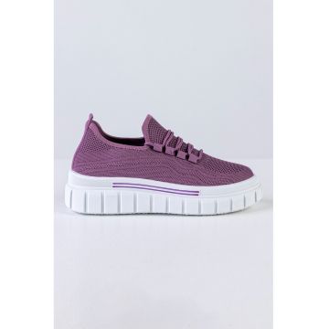 Pantofi sport slip-on cu talpa wedge
