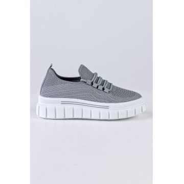Pantofi sport slip-on cu talpa wedge