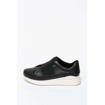 Pantofi slip-on din piele cu bareta elastica Libu