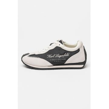 Pantofi sport cu detalii din piele intoarsa Velocette