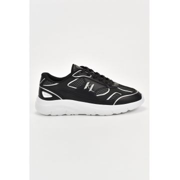 Pantofi sport cu detalii din piele