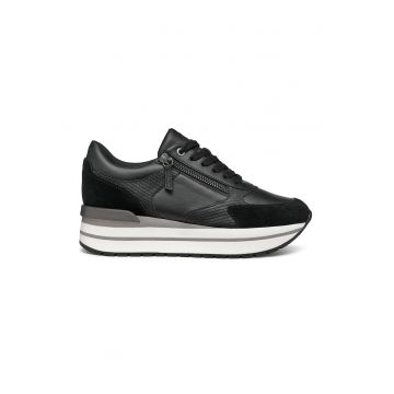 Pantofi sport cu garnitura de piele intoarsa