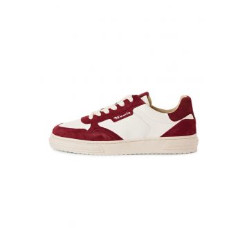 Pantofi sport cu garnituri de piele intoarsa