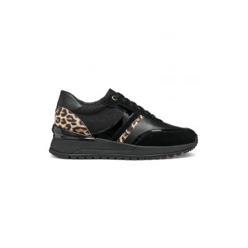 Pantofi sport cu garnituri de piele intoarsa