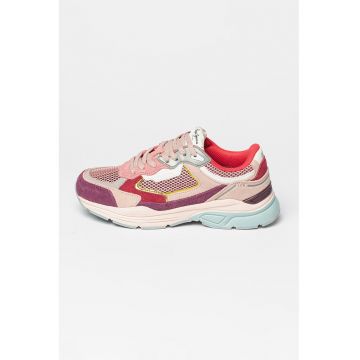 Pantofi sport cu insertii de piele intoarsa Dave