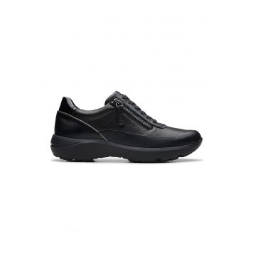 Pantofi sport de piele cu fermoar lateral