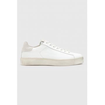 Pantofi sport de piele cu garnituri de piele intoarsa