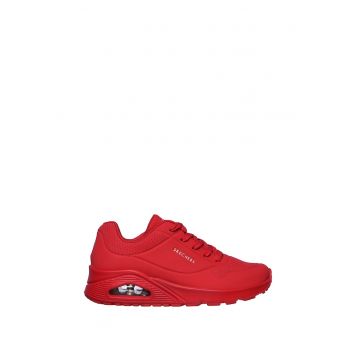 Pantofi sport de piele ecologica cu detaliu logo Uno