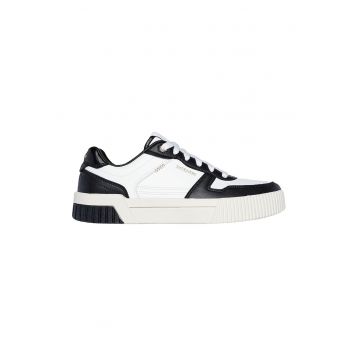 Pantofi sport de piele ecologica cu logo