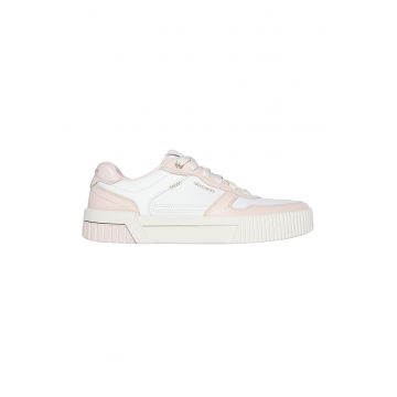 Pantofi sport de piele ecologica cu logo