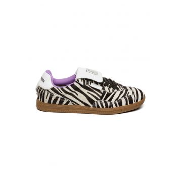 Pantofi sport de piele ecologica cu par scurt Ethora-L