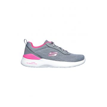 Pantofi sport de plasa cu insertii de piele ecologica Skech-Air Dynamight