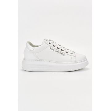 Pantofi sport din piele cu detaliu logo