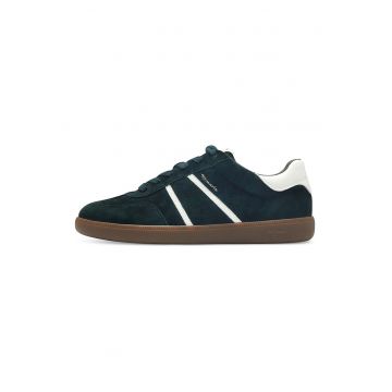 Pantofi sport low-cut cu insertii de piele intoarsa