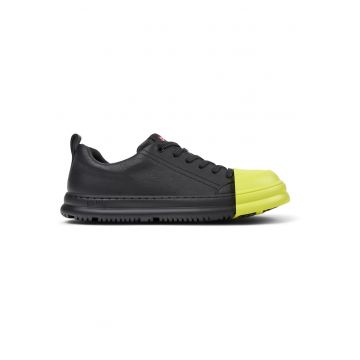 Pantofi sport low-cut de piele Junction Runner - Negru