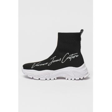 Pantofi sport mid-high cu logo