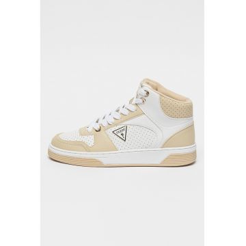 Pantofi sport mid-high de piele ecologica