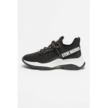 Pantofi sport slip-on din material textil cu strasuri