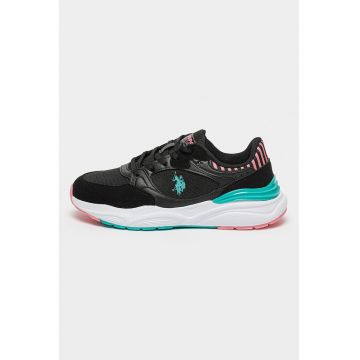 Pantofi sport textili cu garnituri de piele ecologica Blossom 4FX