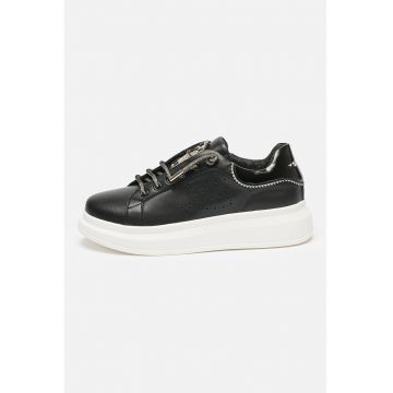 Pantofi sport wedge de piele Juliette