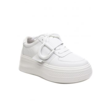 Sneakers dama E23070 alb