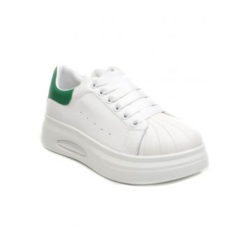 Sneakers dama T2653 WHITE/GREEN