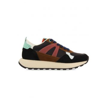 Pantofi sport cu aspect colorblock - Negru