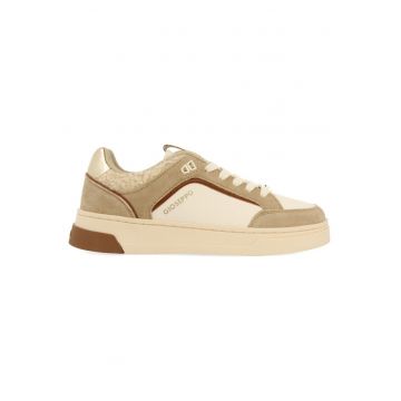 Pantofi sport cu detaliu logo - Bej