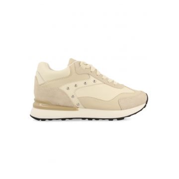 Pantofi sport cu garnituri din piele intoarsa