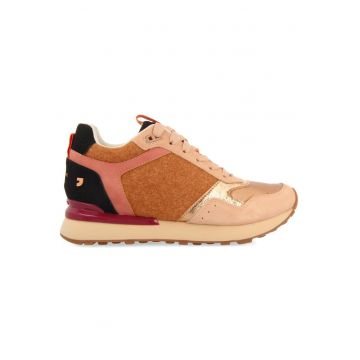 Pantofi sport cu insertii de piele intoarsa