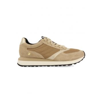 Pantofi sport cu insertii de piele intoarsa