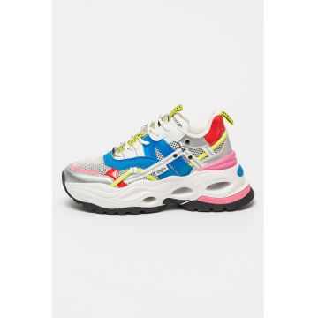 Pantofi sport cu sireturi si logo Triplet Hollow