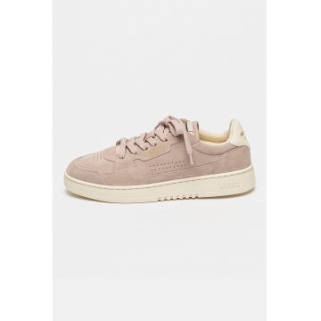 Pantofi sport de piele intoarsa cu model uni