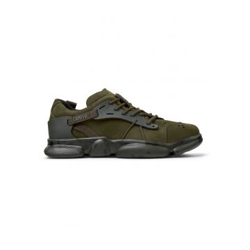 Pantofi sport de piele nabuc cu insertii de cauciuc Karst 20647