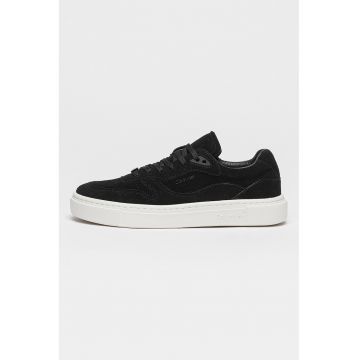 Pantofi sport din piele intoarsa cu platforma