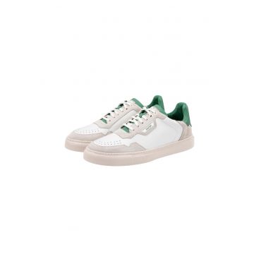 Pantofi sport low-cut cu garnituri de piele intoarsa