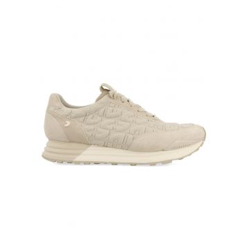Pantofi sport low-cut cu garnituri de piele intoarsa