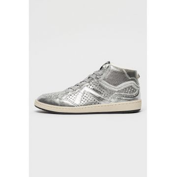 Pantofi sport mid-high cu aspect metalizat Evelin