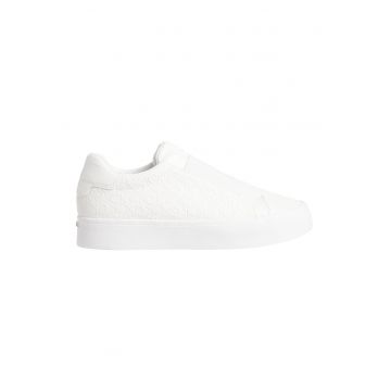 Pantofi sport slip-on cu model monograma