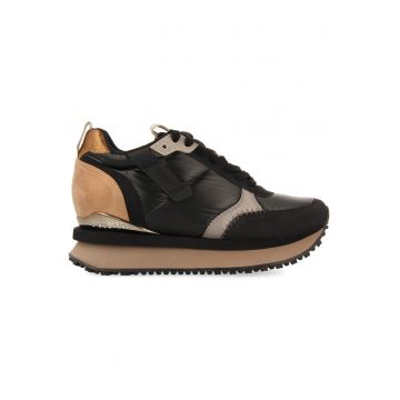 Pantofi sport wedge Anif - Negru