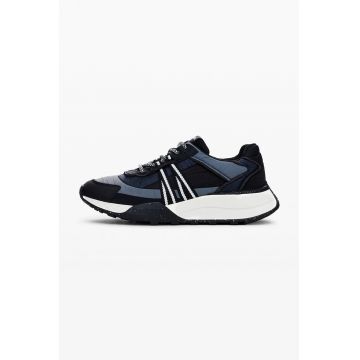 Pantofi sport wedge cu segmente sintetice