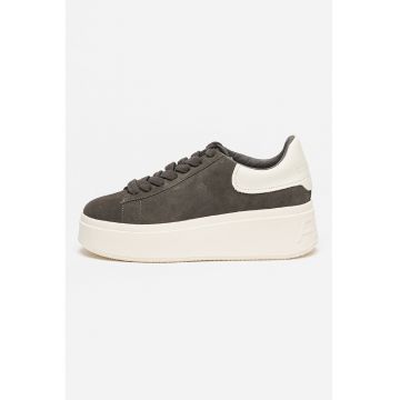 Pantofi sport wedge de piele intoarsa Mody