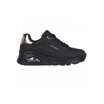 Skechers Uno Gen1 Shimmer Away fete - pantofi teniși cu șireturi pentru femei 310545L-BBK