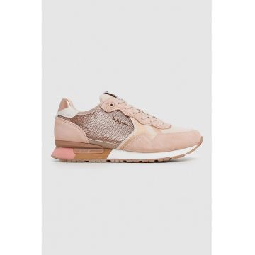 Pantofi sport cu insertii de piele intoarsa