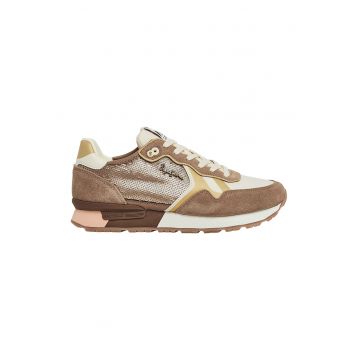 Pantofi sport cu insertii de piele intoarsa