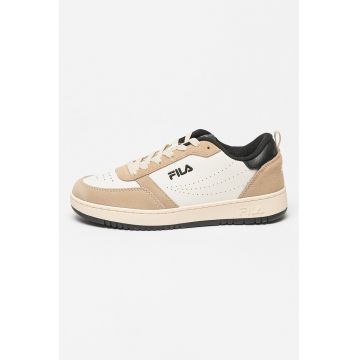 Pantofi sport cu insertii de piele intoarsa ecologica Rega