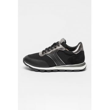 Pantofi sport cu insertii din piele intoarsa Spherica