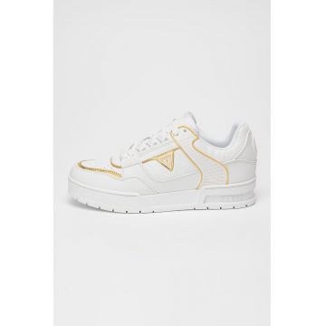 Pantofi sport de piele ecologica cu logo